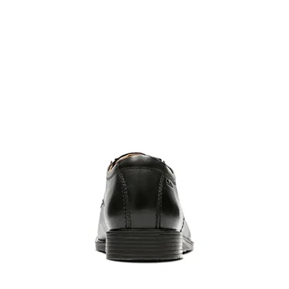 NWTClarks Men's Tilden Cap Oxford, Black Leather, 7.5 M US